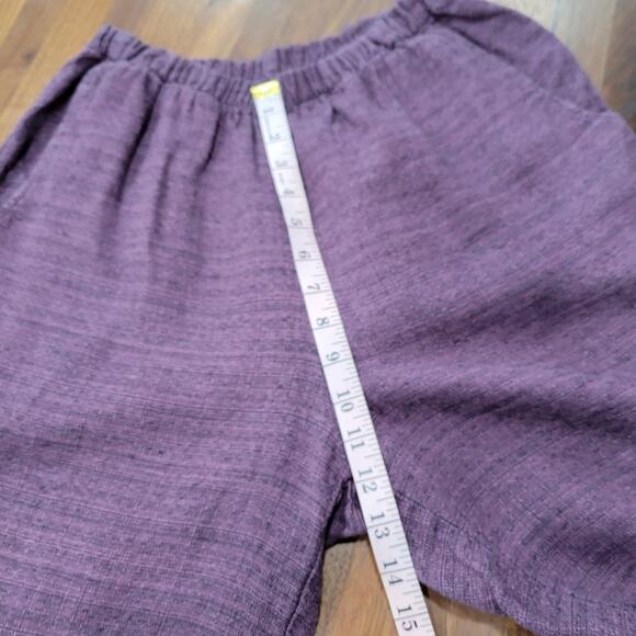 Flax Floods Linen Pull On Elastic Waist Pants Size P (4-6) - Picture 7 of 12